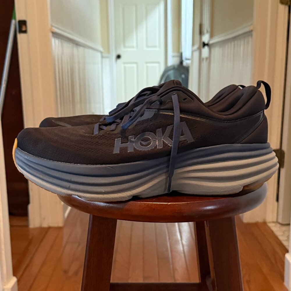 Hoka Men's Bondi 8 - Midnight Blue/Black/Gray (Rare Color) - 13.0 M/D